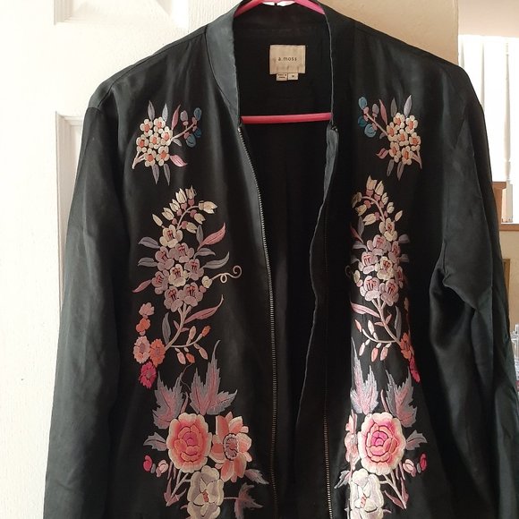 Embroidered Bomber Jacket - Picture 1 of 5